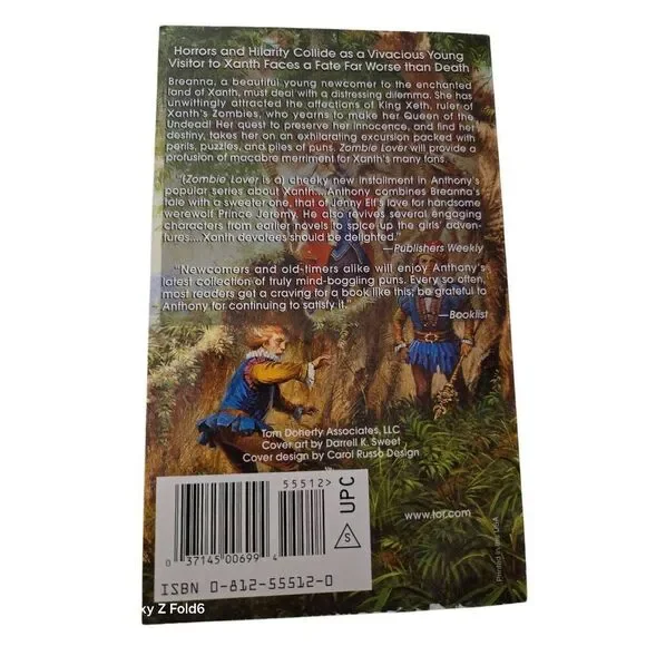 Zombie lover by Piers Anthony - TOR fantasy books  - 0812555120 - Picture 4 of 5